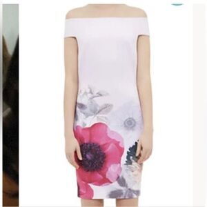 Ted Baker Pink and White Floral Dress